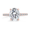 Angela | Oval Moissanite Engagement Ring and Angela Wedding Band - Diamond Daughters