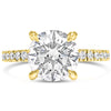 Angela | Round Moissanite Engagement Ring - Diamond Daughters