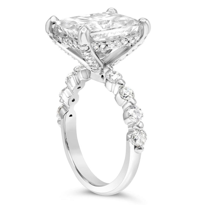 Brooke | Radiant Moissanite Engagement Ring - Diamond Daughters