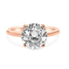 CAITLIN | Round Bezel Solitaire Engagement Ring - Diamond Daughters