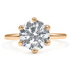 Catherine | Round Moissanite Solitaire Engagement Ring - Diamond Daughters