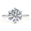 Catherine | Round Moissanite Solitaire Engagement Ring - Diamond Daughters