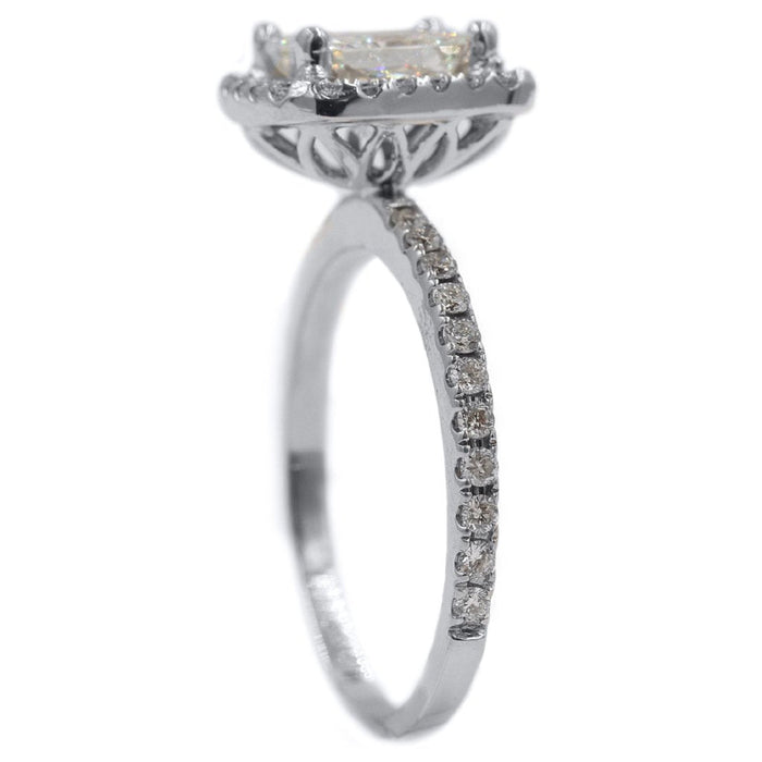 CHELSEA | Radiant Halo Engagement Ring - Diamond Daughters