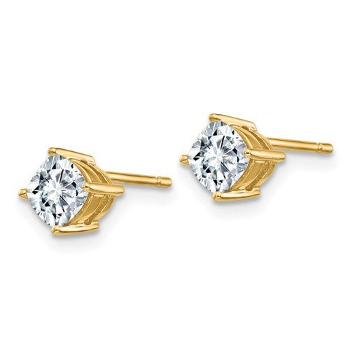 Cushion Cut Moissanite Studs - Diamond Daughters