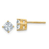 Cushion Cut Moissanite Studs - Diamond Daughters