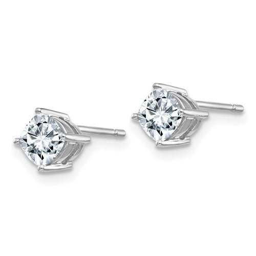 Cushion Cut Moissanite Studs - Diamond Daughters