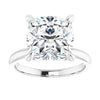 Cushion Solitaire Engagement Ring Setting - Diamond Daughters