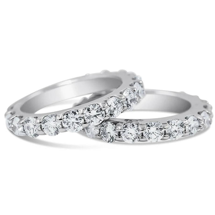 Cynthia | Half Diamond Wedding Band - Diamond Daughters