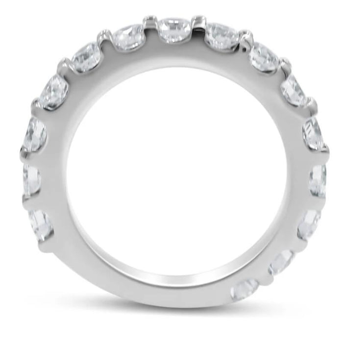 Cynthia | Half Diamond Wedding Band - Diamond Daughters