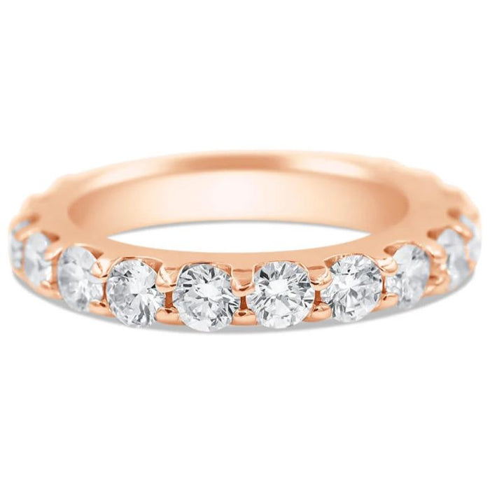 Cynthia | Half Diamond Wedding Band - Diamond Daughters