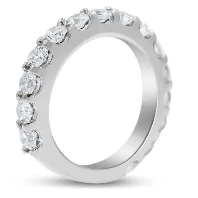 Cynthia | Half Diamond Wedding Band - Diamond Daughters