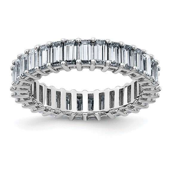 Emerald | Moissanite Eternity Band - Diamond Daughters