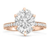 Henna | Oval Hidden Halo Moissanite Engagement Ring - Diamond Daughters