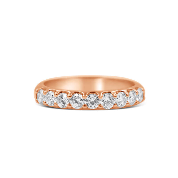 INDIA | Large Quarter Distance Diamond Wedding Band - Diamond Daughters