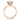 Jade | Round Hidden Halo 14K Rose Gold Moissanite Engagement Ring - Diamond Daughters, Top View