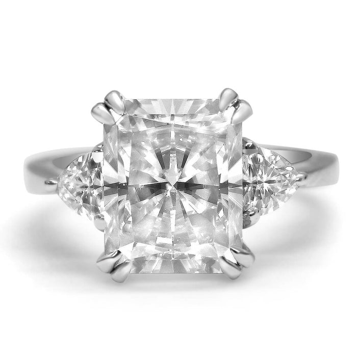 Jessica | Radiant Moissanite Engagement Ring - Diamond Daughters