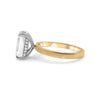 Karla | Emerald Hidden Halo 14K Yellow Gold Engagement Ring - Diamond Daughters, Side View