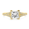 KIMBERLY | Princess Cut Split Shank Engagement Ring - Diamond Daughters