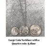 Large Gold Warrior Coin Necklace - Diamond Daughters