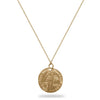 Large Gold Warrior Coin Necklace - Diamond Daughters