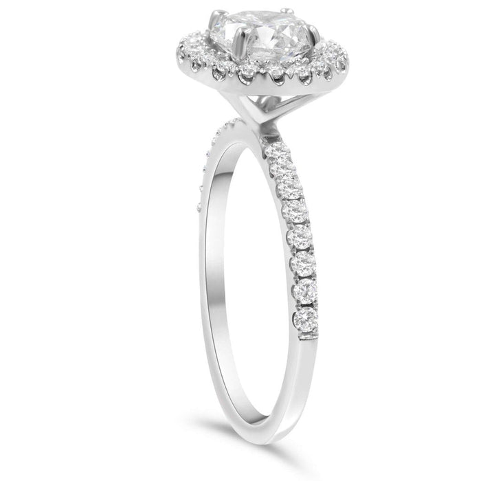 MARINE | Round Halo Engagement Ring - Diamond Daughters