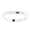 Maya | Star Engraved 14K White Gold Wedding Band - Diamond Daughters, Front View