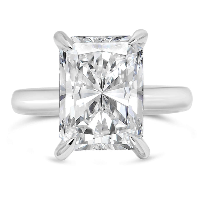 Nishika | Radiant Moissanite Engagement Ring - Diamond Daughters