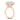 Nishika | Radiant Moissanite Hidden Halo 14K Rose Gold Engagement Ring - Diamond Daughters, Top Side View
