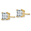 Princess Cut Moissanite Studs - Diamond Daughters