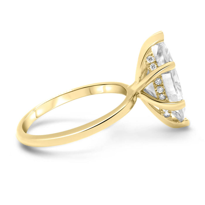 Rose | Marquise Moissanite Engagement Ring - Diamond Daughters