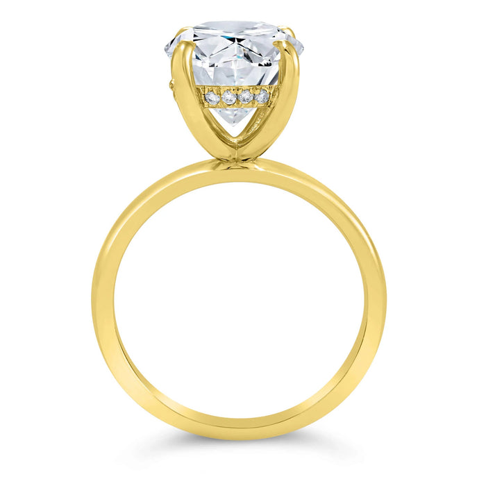 Rose Oval Engagement Ring Setting - Diamond Daughters