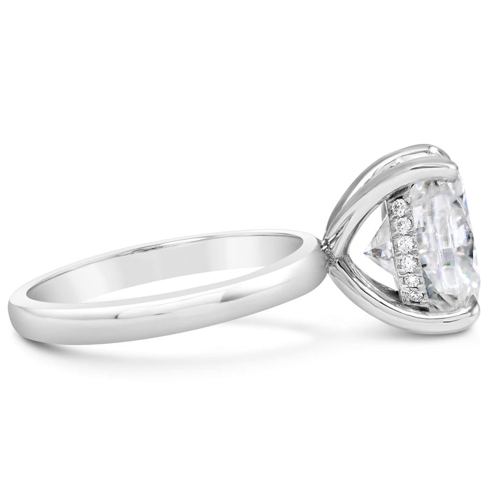 Rose | Oval Moissanite Engagement Ring - Diamond Daughters