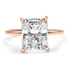 Rose Radiant Engagement Ring Setting - Diamond Daughters