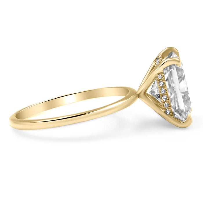 Rose | Radiant Moissanite Engagement Ring - Diamond Daughters