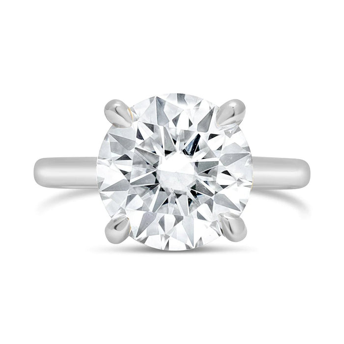 Rose Round Engagement Ring Setting - Diamond Daughters