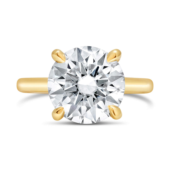 Rose | Round Moissanite Engagement Ring - Diamond Daughters