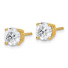 Round Cut Moissanite Studs - Diamond Daughters