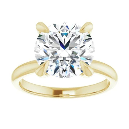 Round Solitaire Engagement Ring Setting - Diamond Daughters