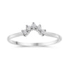 Roxanna | Curved Diamond Wedding Band - Diamond Daughters