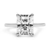 Sarah | Radiant Moissanite  14k White Gold Engagement Ring - Diamond Daughters, Front View