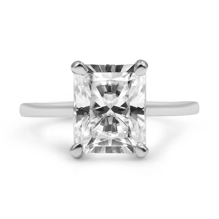 Sarah | Radiant Moissanite Engagement Ring - Diamond Daughters