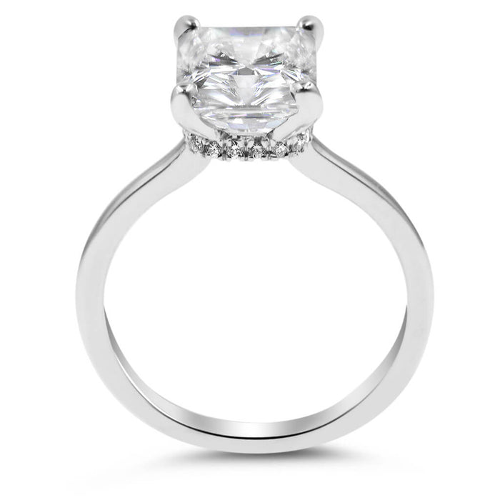 Sarah | Radiant Moissanite Engagement Ring - Diamond Daughters