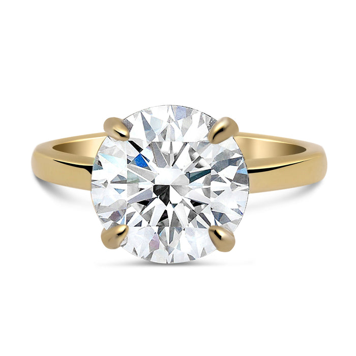 Sol | Round Moissanite Engagement Ring - Diamond Daughters