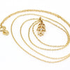 STRENGTH HAMSA Large Diamond Necklace in 14K Solid Gold - Diamond Daughters