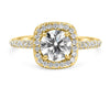 TARA | Round Cushion Halo Engagement Ring - Diamond Daughters